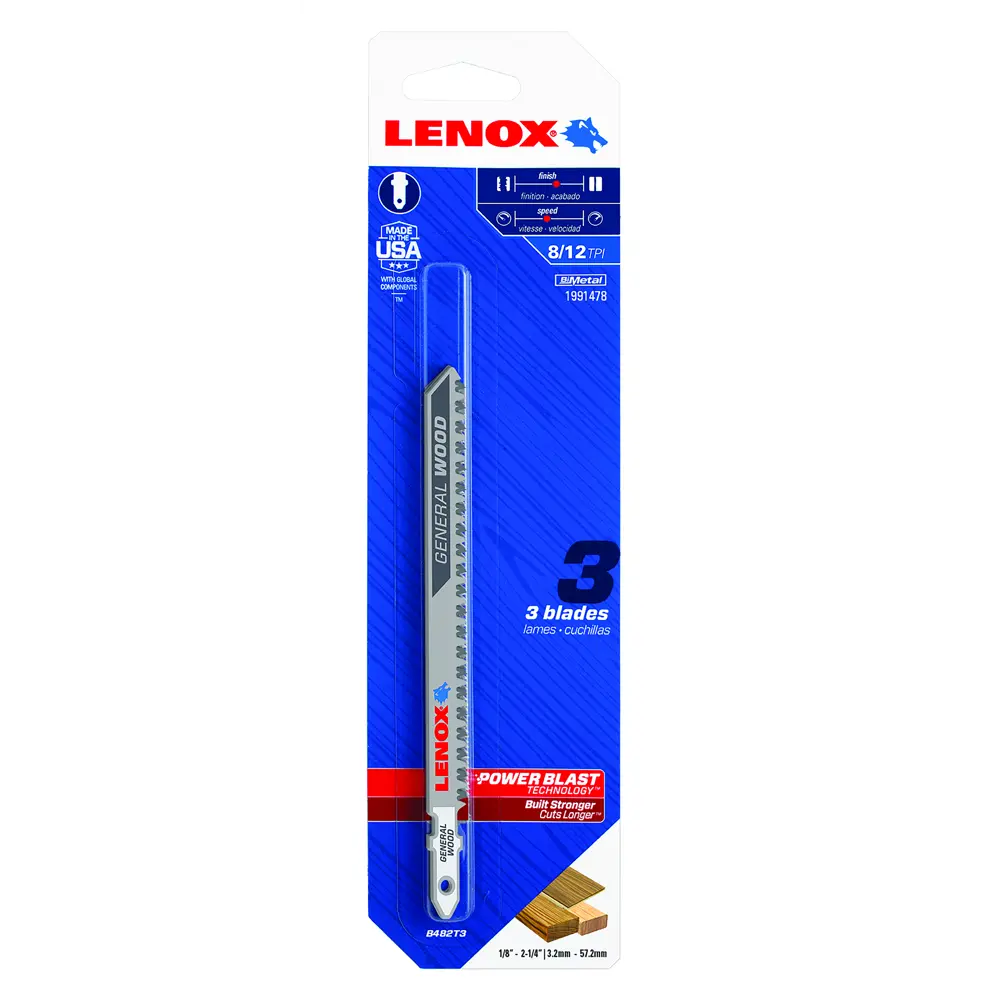Пилки для лобзика по дереву Lenox B482T, 3 шт. 82582647 STLM-2024435  - Вид №5