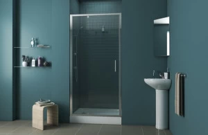 Душевая дверь в нишу, одна распашная дверь LINE BD100.4112A bravat