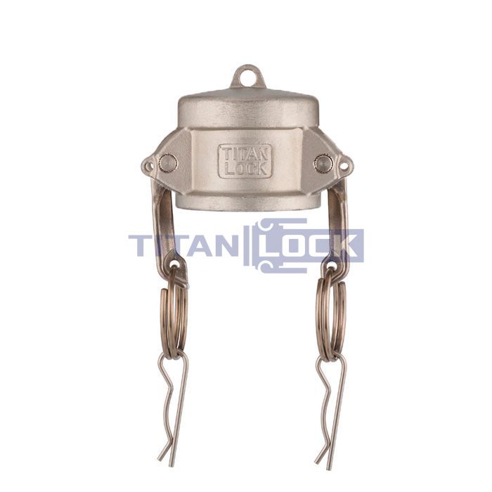Камлок нержавеющий тип DC, заглушка для ниппеля 1 1/2", AISI304, TL150DCSS TITAN LOCK 