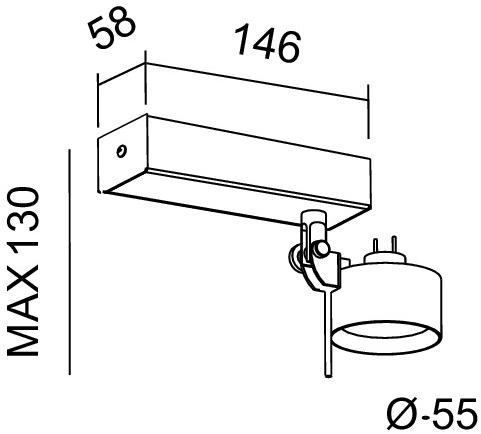 Lucifero's Регулируемый металлический точечный светильник sun-id-1496011 - Вид №1