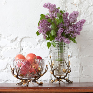 59002 Фруктовница-конфетница Весна Бронза BOGACHO