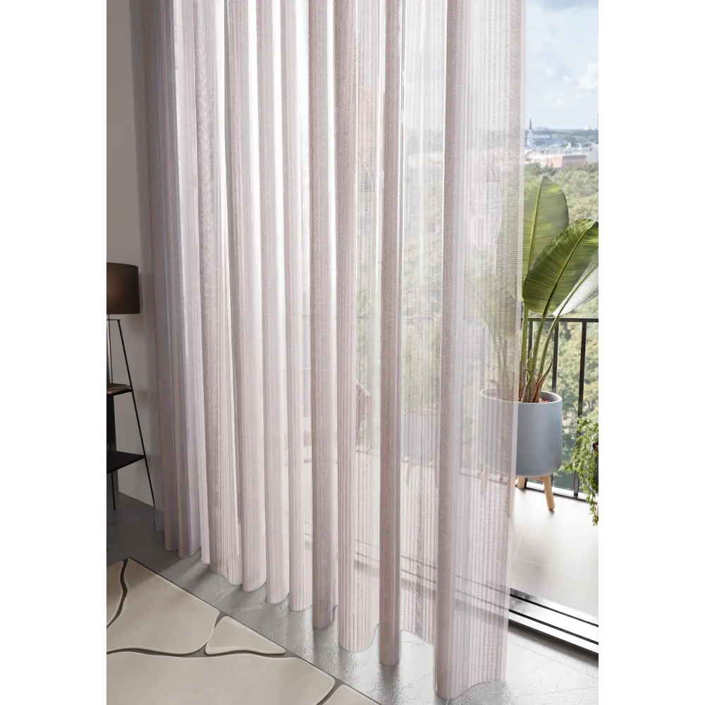 MIAMOZA Тюль Елочка - розовая сетка для уютного интерьера 89398904 STLM-1565863 - Вид №4