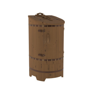 1679 Фитобочка со скосом "Стандарт" цвет орех, покрытие тиковым маслом, фурнитура 064 Alyarus