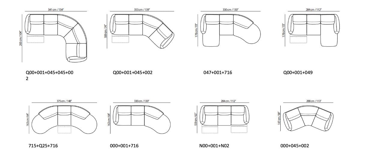 4-местный кожаный диван Natuzzi Italia Mindful ARCH-00077747 - Вид №11