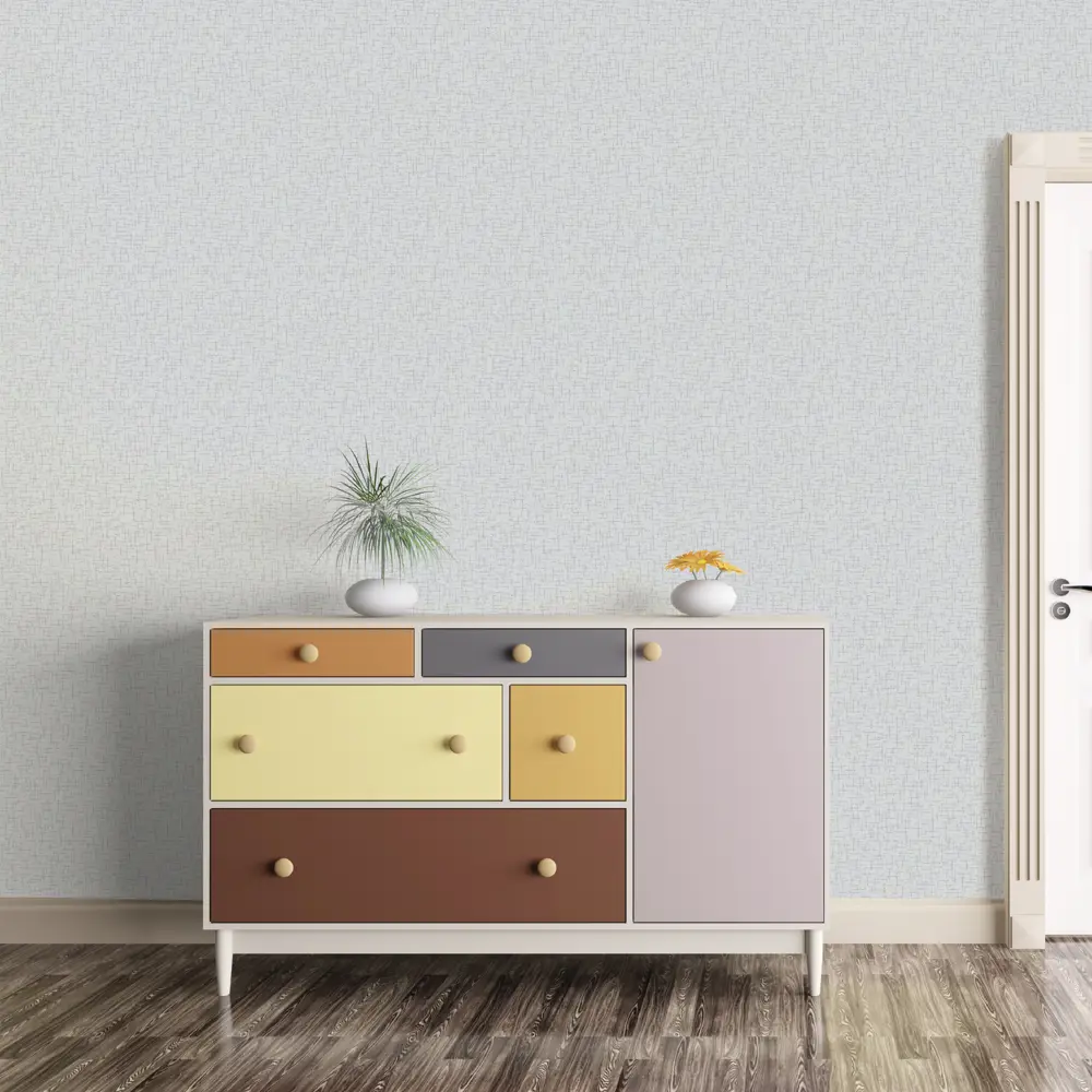 Московская Обойная Фабрика Парижанка Лен - серые бумажные обои с текстурой льна 82998399 ПарижанкаЛен STLM-0038636 - Вид №2