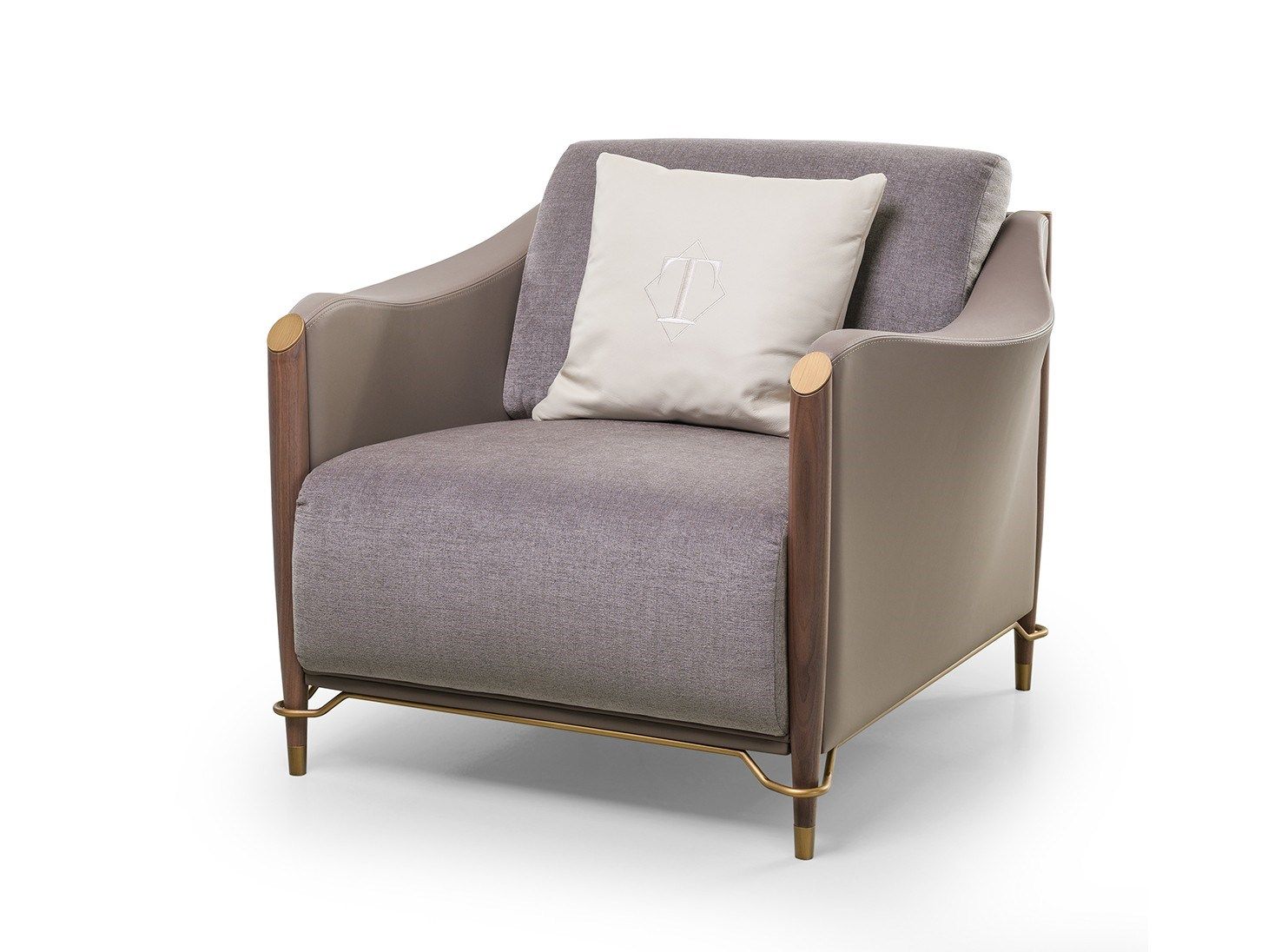 Тканевое кресло с подлокотниками Turri Melting Light ARCH-00031792