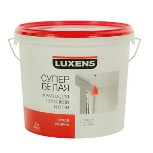 Краска водно-дисперсионная Luxens цвет белый 5 л база 1 15360316 STLM-2049227