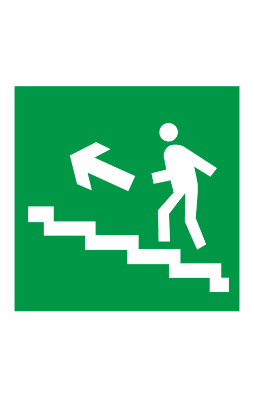 68631 Знак "Направление к эвакуационному выходу по лестнице вверх"  Эвакуационные знаки размер 100 х 100 мм Спецодежда 