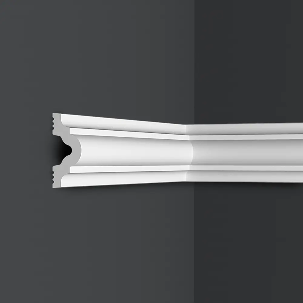 Молдинг полистирол ударопрочный Format 18001D белый 18x40x2000 мм STLM-2074403