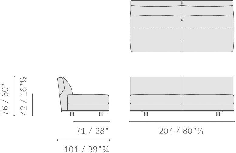 Poltrona Frau Модульный тканевый диван La collezione - divani e poltrone sun-id-1451549 - Вид №19