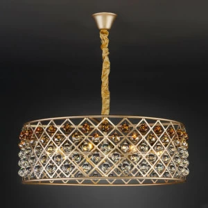 Подвесная люстра Bogates Perline 307/9 Strotskis BOGATES ДИЗАЙНЕРСКИЕ, PERLINE 312431 Желтый