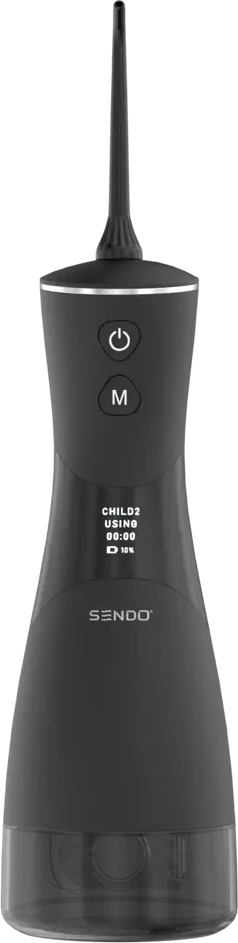 91120963 Портативный ирригатор для полости рта Sendo PulsEbrush v350 черный STLM-0995335