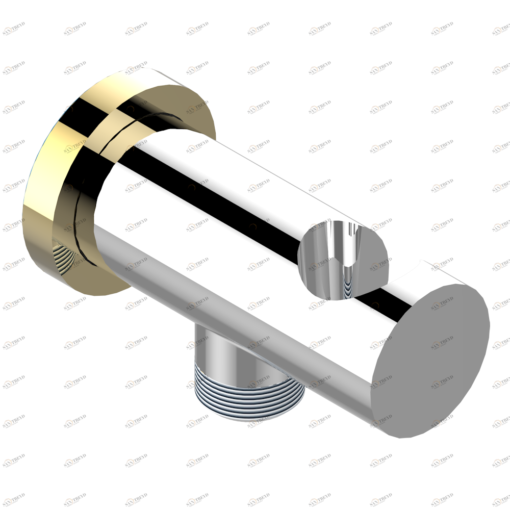 G6E-53L Вывод встраиваемый в стену с крючком Thg-paris Metamorphose с белой керамикой Хром/золото G6E-53L CAT.A