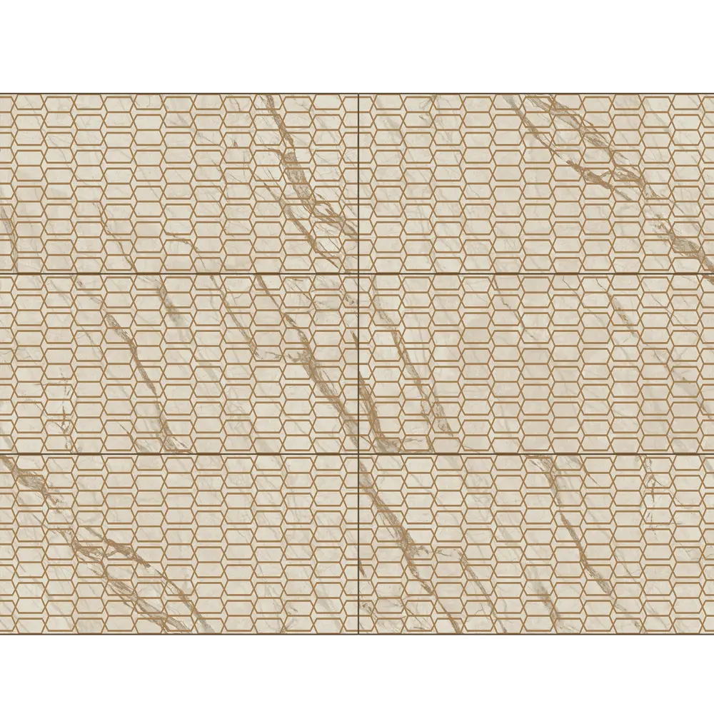 Плитка настенная Azori Forest Geometry 31.5x63 см 1.59 м² матовая цвет бежевый мрамор STLM-2072469 - Вид №2