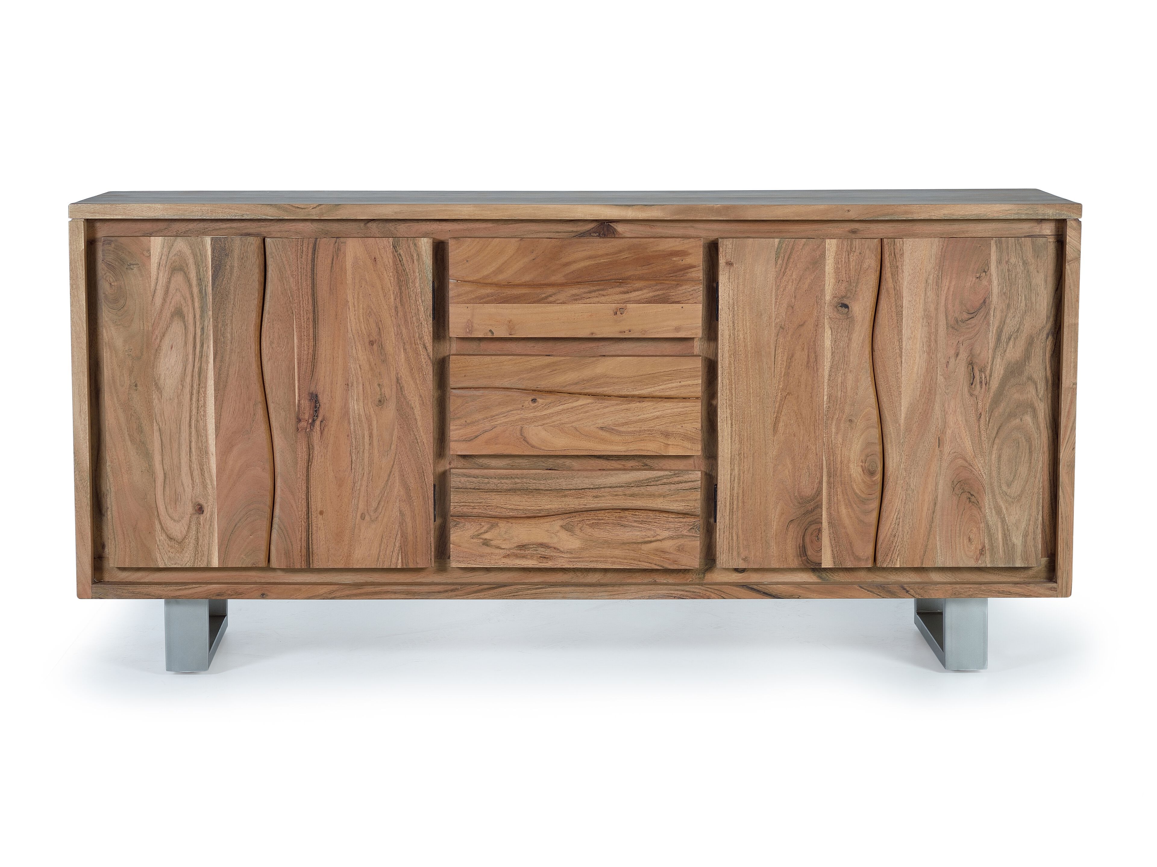 Шкаф из акации с распашными дверцами и ящиками Giner y Colomer Contemporary ARCH-00079550