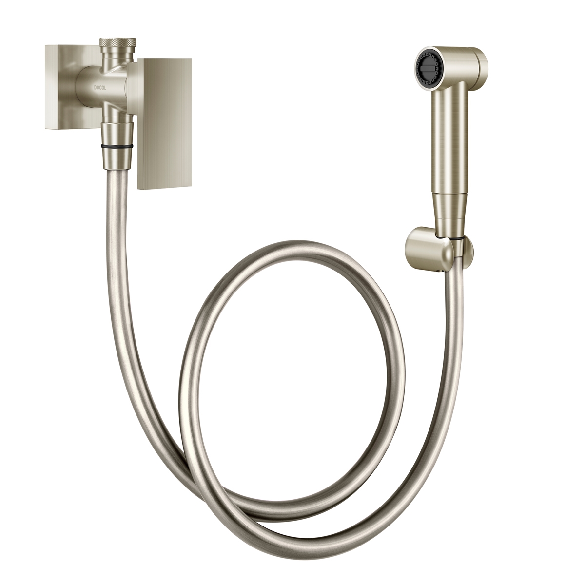 00925644 Гигиенический душ с регистрацией и полированным медным краном Docol NEW EDGE 