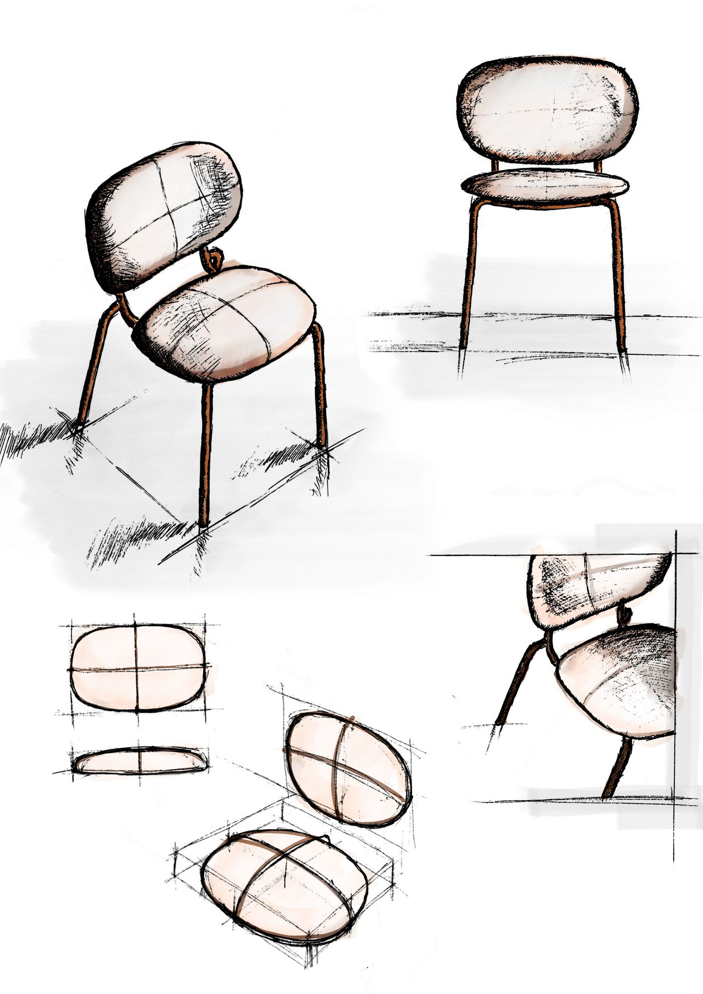 Стул из переработанной ткани S-CAB Si-Si ARCH-00030665 - Вид №23