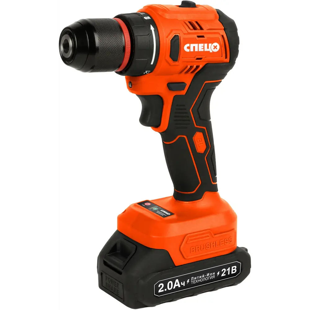 Аккумуляторная дрель-шуруповерт СПЕЦ БДА-21-Б 21В с 2 аккумуляторами 89386883 STLM-1525030