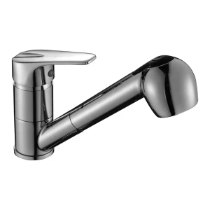 91724130 Смеситель для кухни Rossinka silvermix D40-25 выдвижной излив 19.7 см цвет хром STLM-1442352