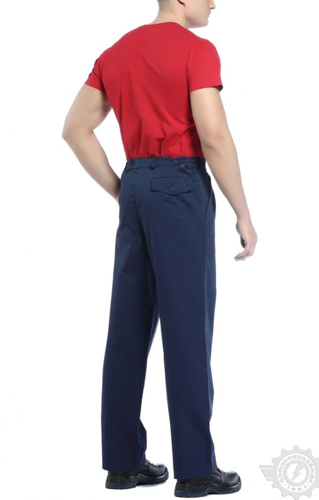 65566 Брюки "Гарант" синие  Летняя спецодежда  размер 52-54/170-176  - Вид №7