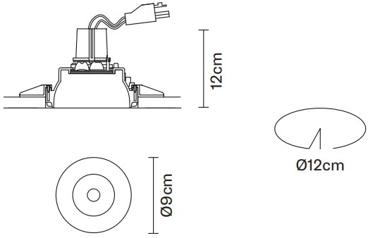 Fabbian Регулируемый точечный светильник на потолок Tools F19 f22  - Вид №1
