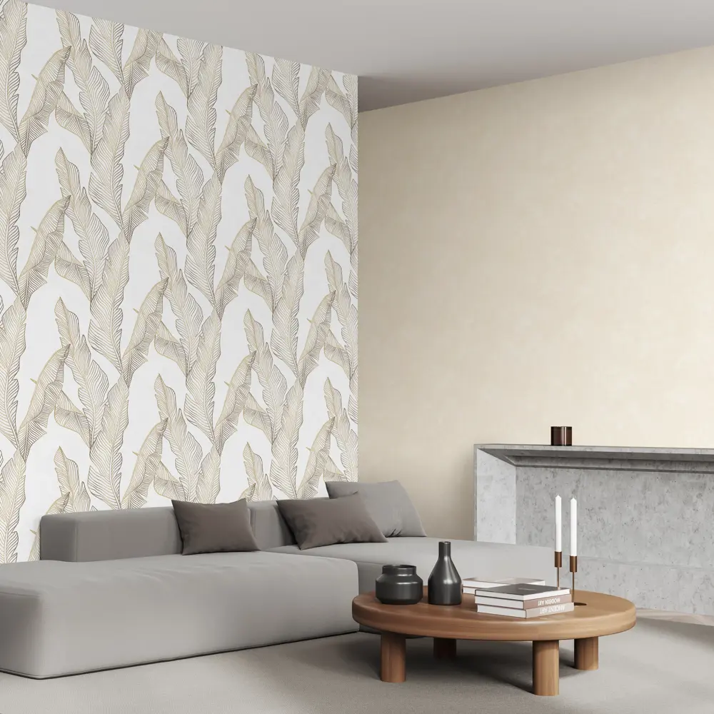 Обои флизелиновые Victoria Stenova Panama бежевые 1.06 м VS285157 STLM-2164058 - Вид №4