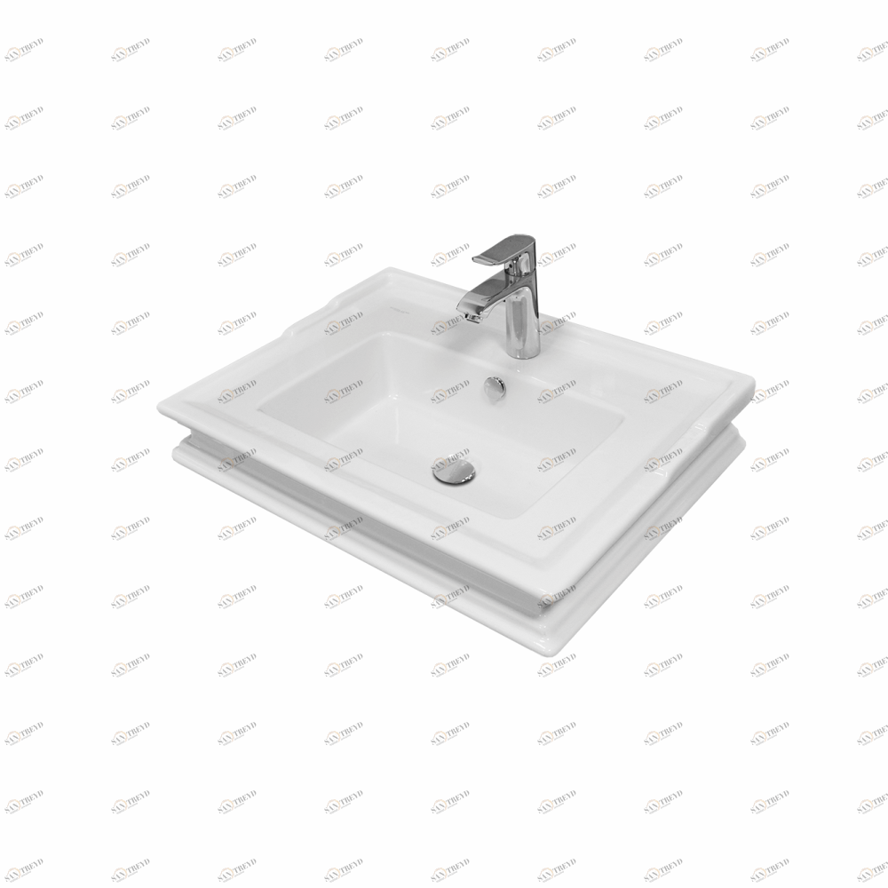 AMP65SLWB01 Подвесная раковина настенная овальная BATi BALi  белая 