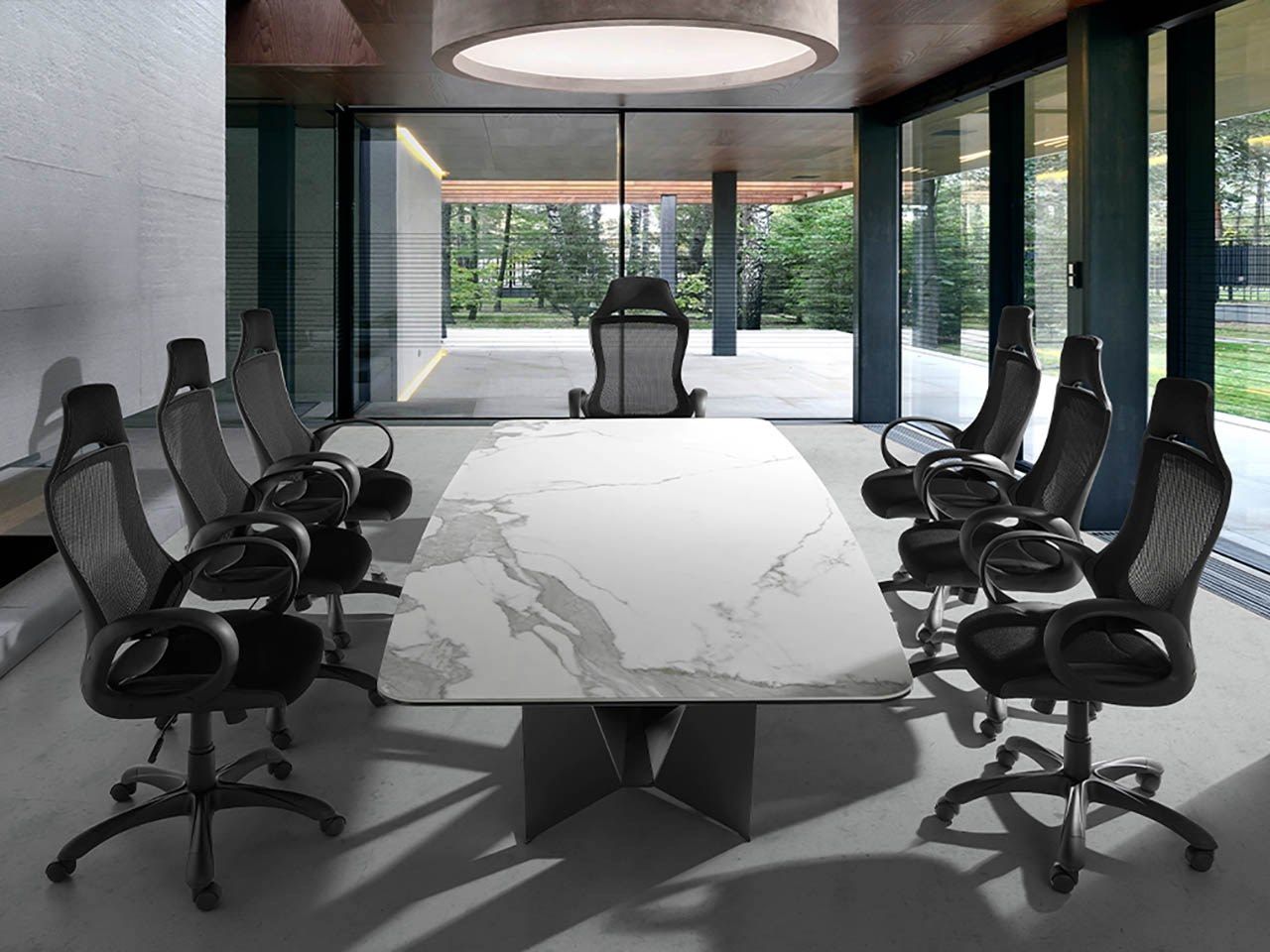 Офисное кресло с регулируемой высотой и сеткой с 5 спицами Angel Cerda New Chair ARCH-00064478 - Вид №6