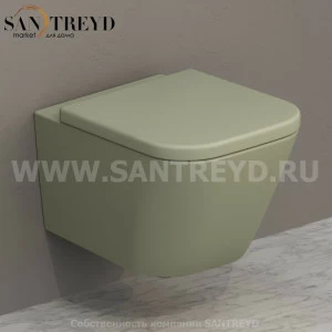 STS07LI Подвесной унитаз настенный Зеленый Ceramica Globo STONE Италия