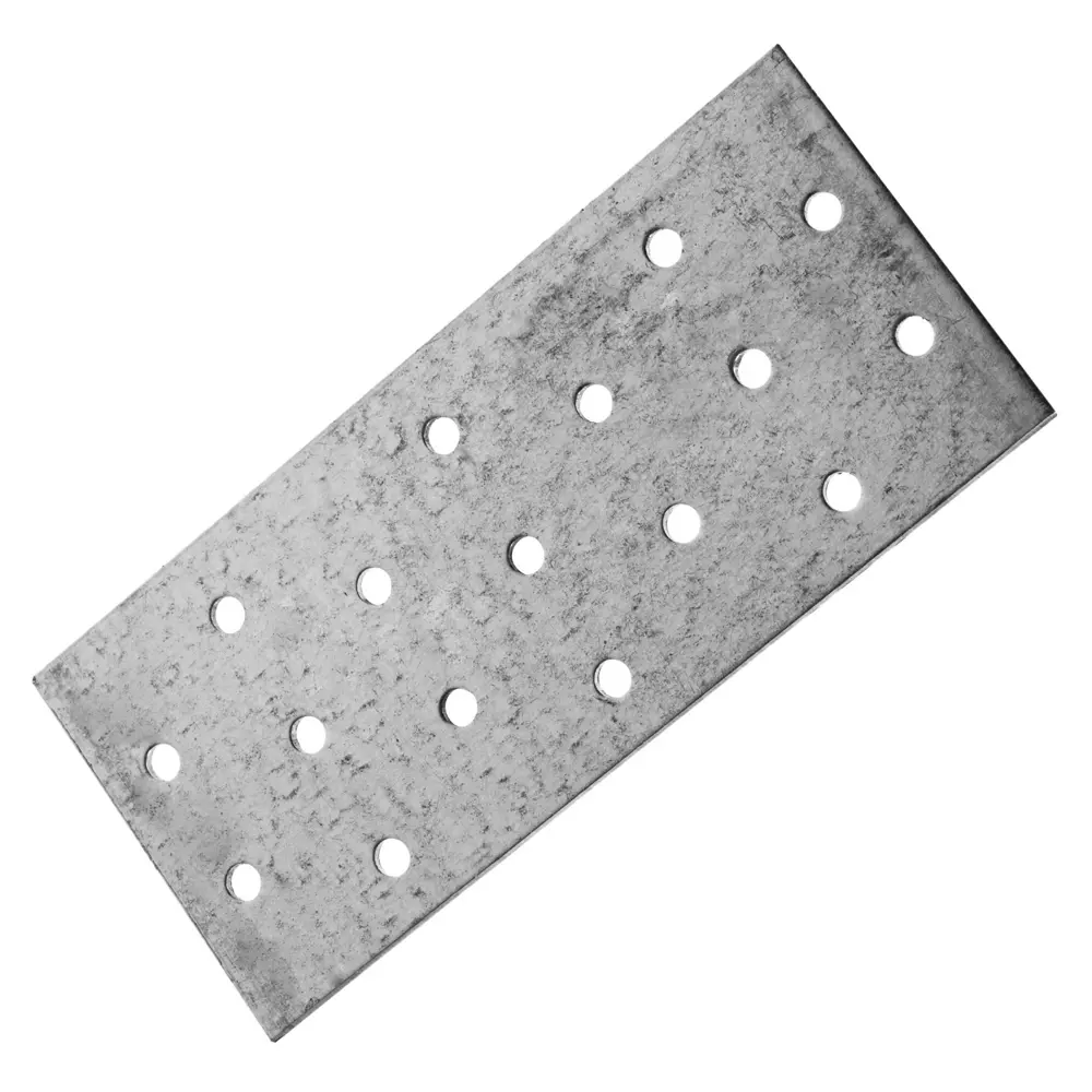 Пластина соединительная 60х140х2 мм, оцинкованная сталь КРЕПКО-НАКРЕПКО STLM-2032773