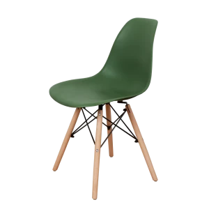 91988661 Кухонный стул Derstuhl Wood 45x82x45 см полипропилен цвет темно-зеленый STLM-1466417