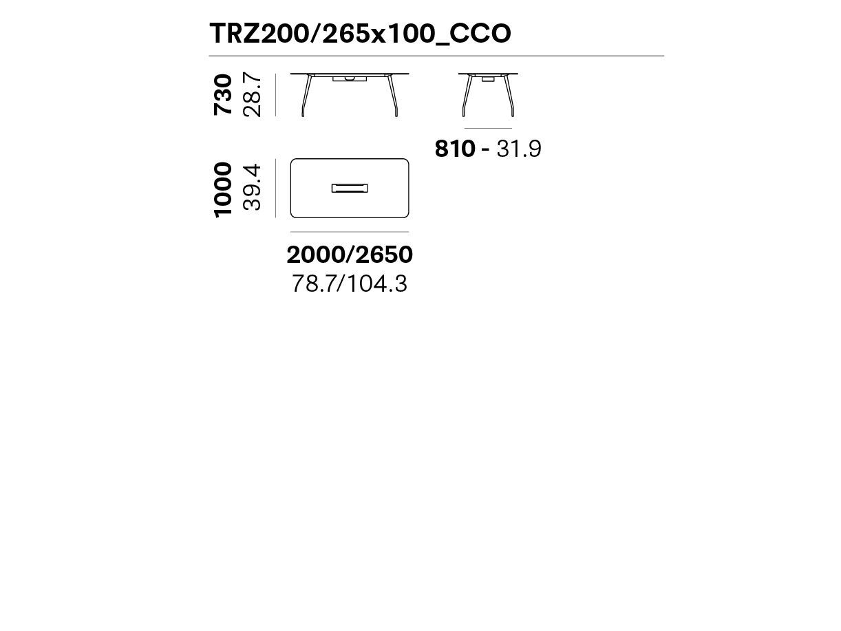 Алюминиевый стол для совещаний с системой люверсов Pedrali RIZZ OFFICE ARCH-00090971 - Вид №4