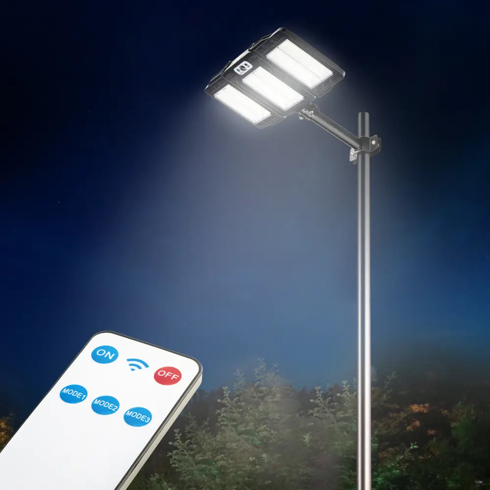 Светильник светодиодный уличный Duwi Solar LED PRO на солнечных батареях с ДУ 40Вт 6500К 750Лм IP65 датчик движения черный 86793639 STLM-2084474  - Вид №4
