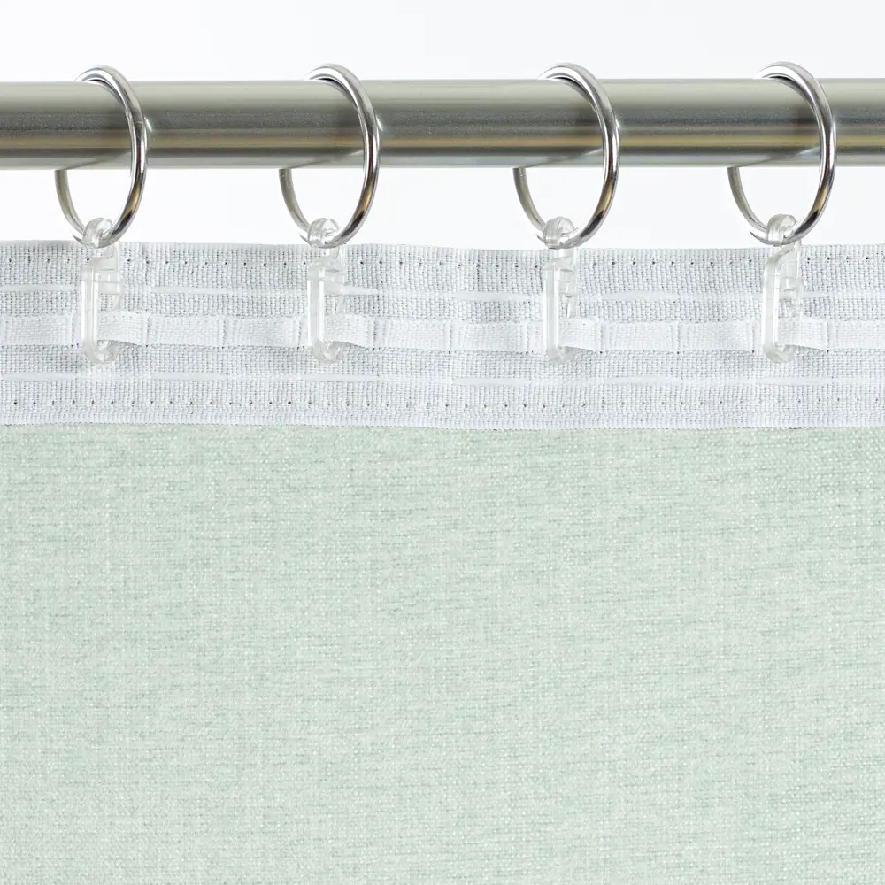 Штора MIAMOZA Софти ментоловая 200x280 см с ленточным креплением 89427081 STLM-1584275 - Вид №3