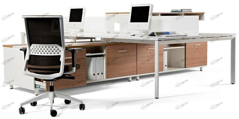 ACTIU Модульный стол со встроенной полкой sun-id-1477644