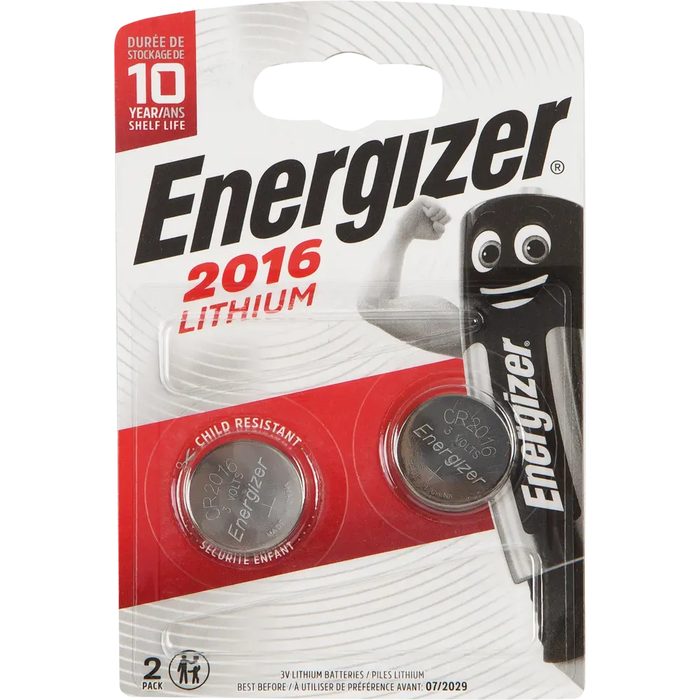 Батарейка Energizer CR2016 литиевая 2 шт STLM-2145393