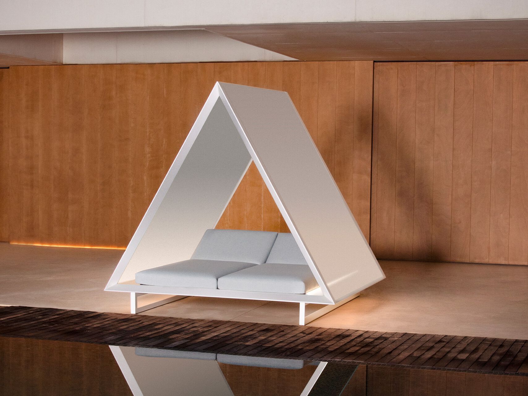 Откидная Садовая кровать с солнцезащитным козырьком Vondom Vineyard ARCH-00128436 - Вид №4