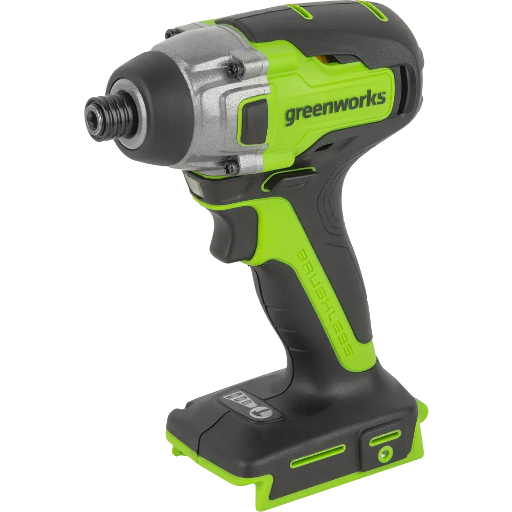 Винтоверт аккумуляторный бесщеточный Greenworks GD24ID3, 24 В, 300 Нм, без АКБ и ЗУ STLM-2198905