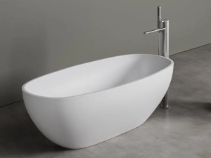 Овальная ванна в центре комнаты Corian®