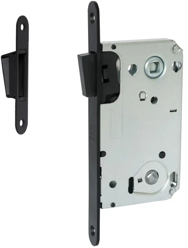 91326197 Межкомнатный механизм под фиксатор Vettore WC 530 B-S MAGNET MBP Чёрный Матовый STLM-0896330