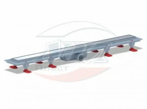 Трап пластиковый линейный Штиль 850х62, выпуск 40 мм TL1185G