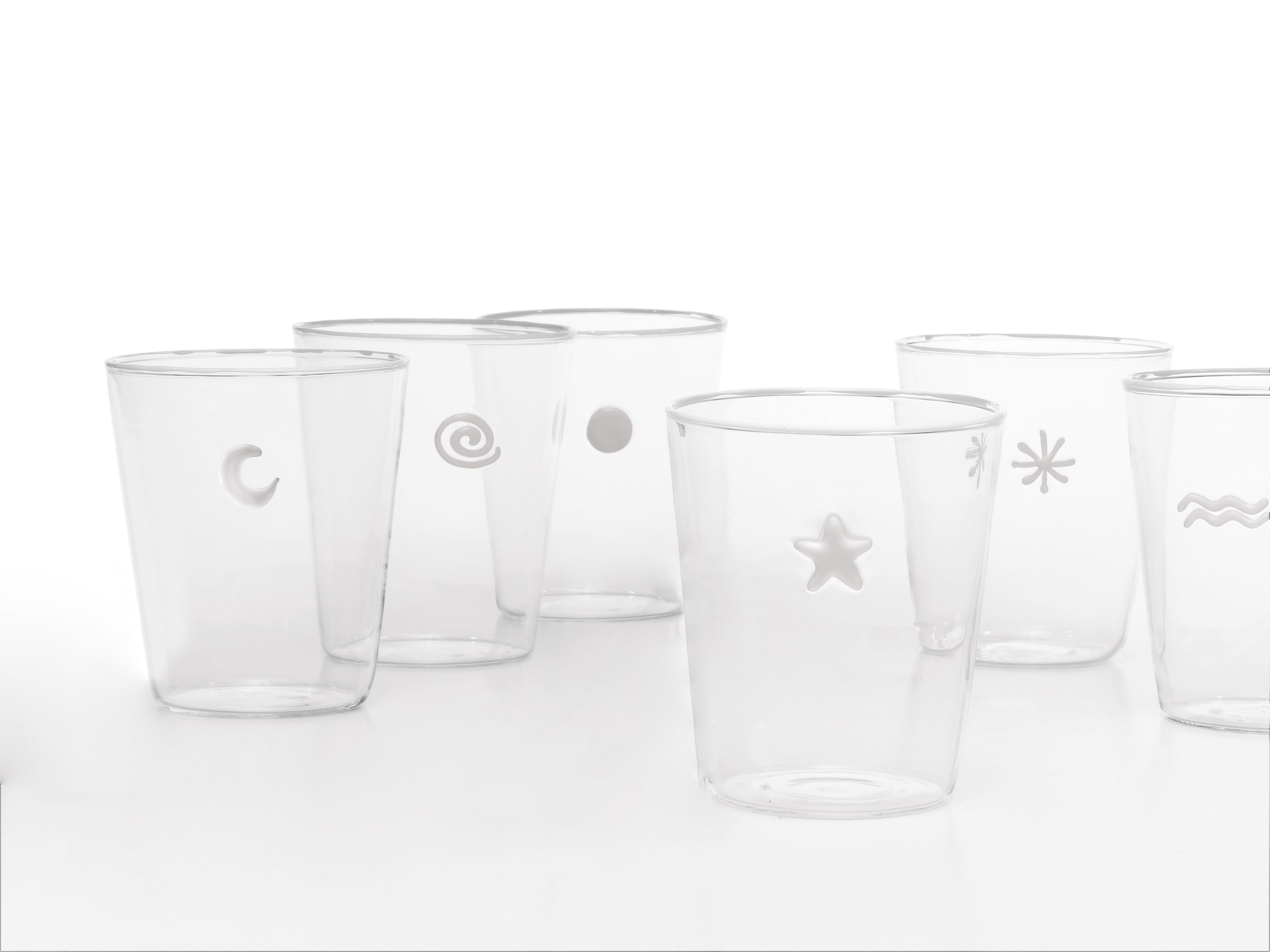 Стакан для воды из боросиликатного стекла Zafferano Symbols ARCH-00098634 - Вид №7