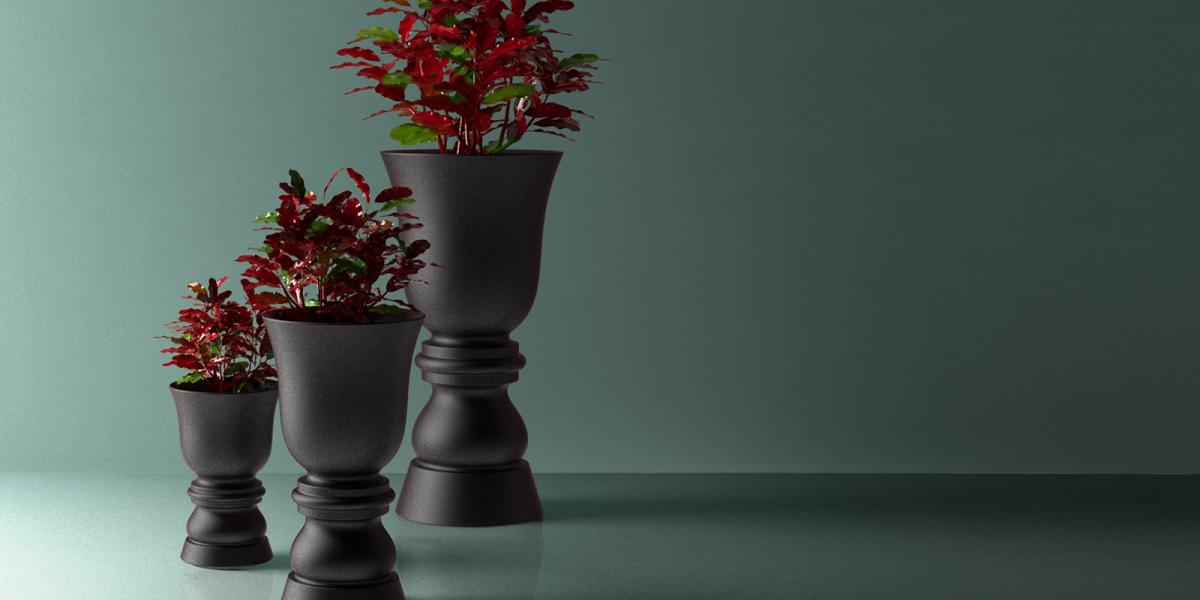 070412 Кашпо диаметр 75x150 Vondom SUAVE - Вид №3