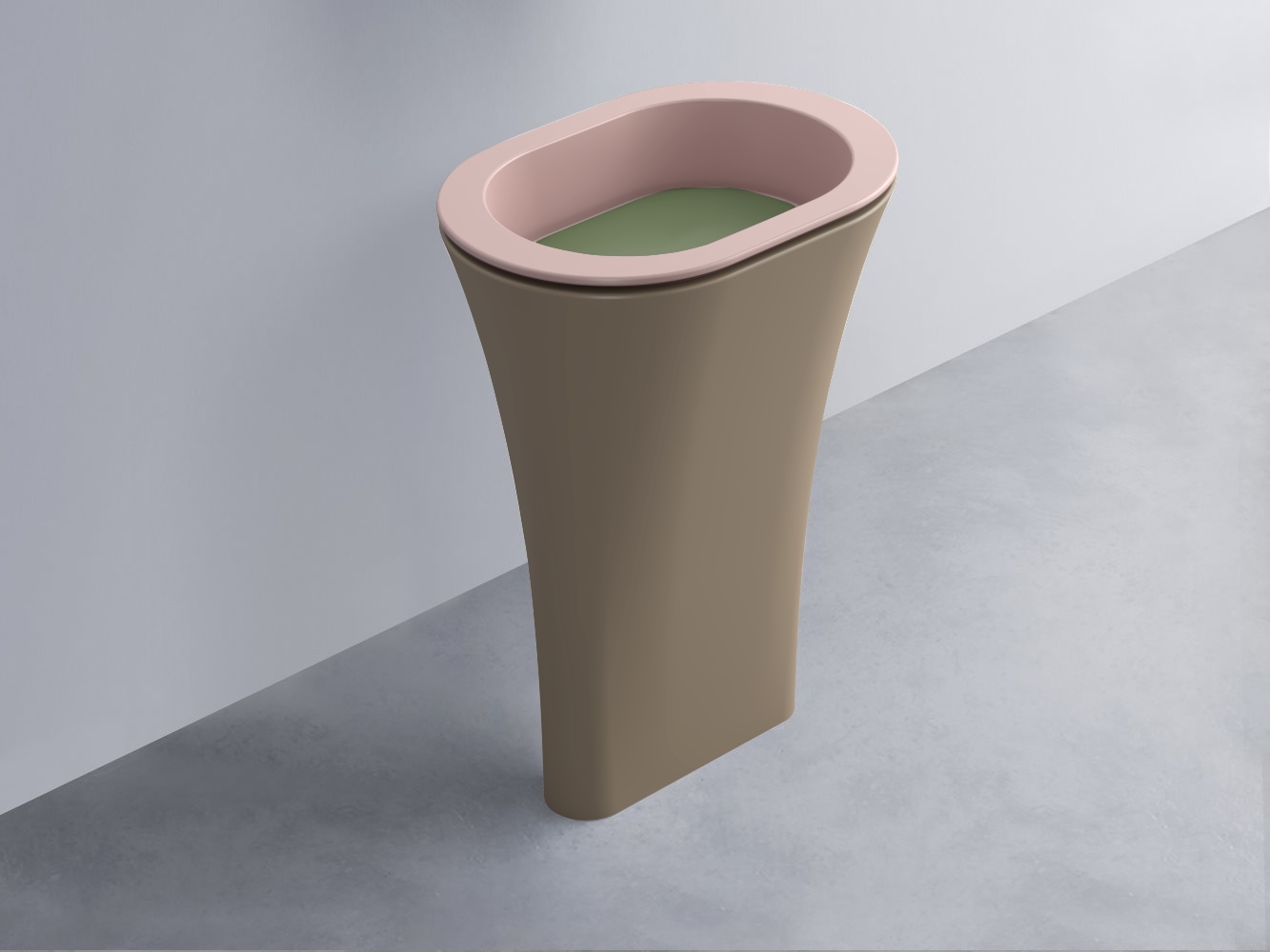 AMLA65-CP+AMPILO-AG+AMCOLO-AN Раковина Amedeo Ovale отдельностоящая cielo Enjoy + Amedeo Ceramica Cielo