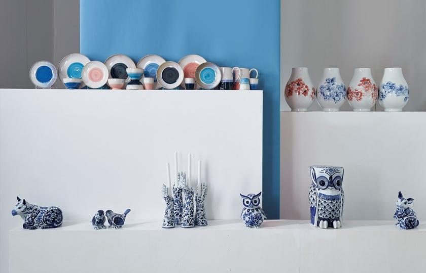 Pols Potten Низкий стул из фарфора  230-400-301  - Вид №2