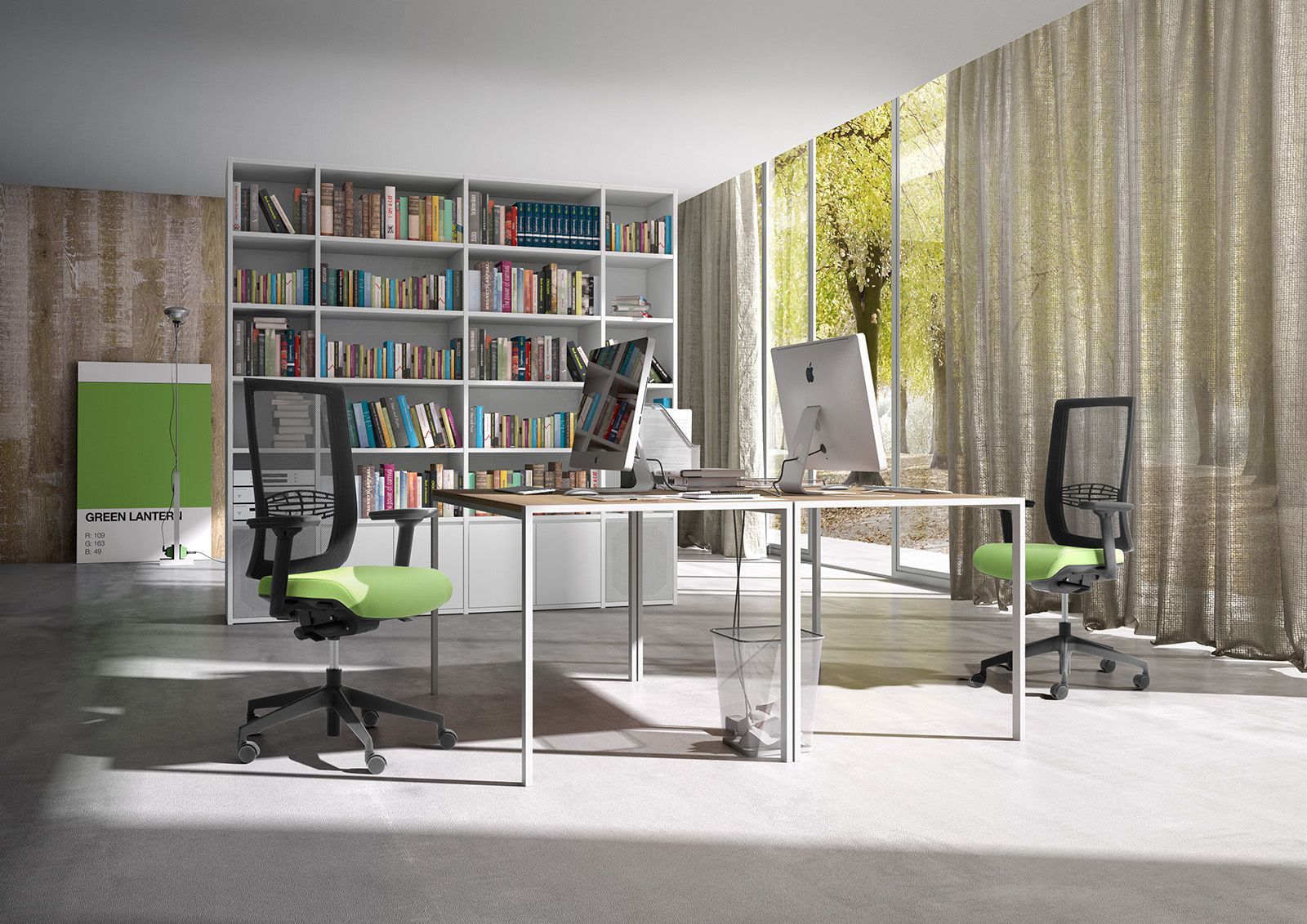 5 спиц ткань регулируемая высота операционный стул офис Leyform Wiki ARCH-00106332 - Вид №5