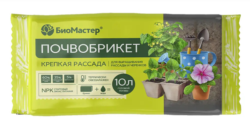 82499792 Почвобрикет Крепкая рассада 10 л STLM-0028796