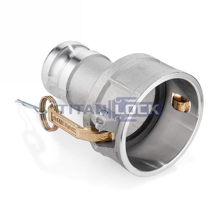 Камлок алюминиевый тип DА (переходник розетка 2" х ниппель 1 1/2"), TL2015DAAL TITAN LOCK  - Вид №1