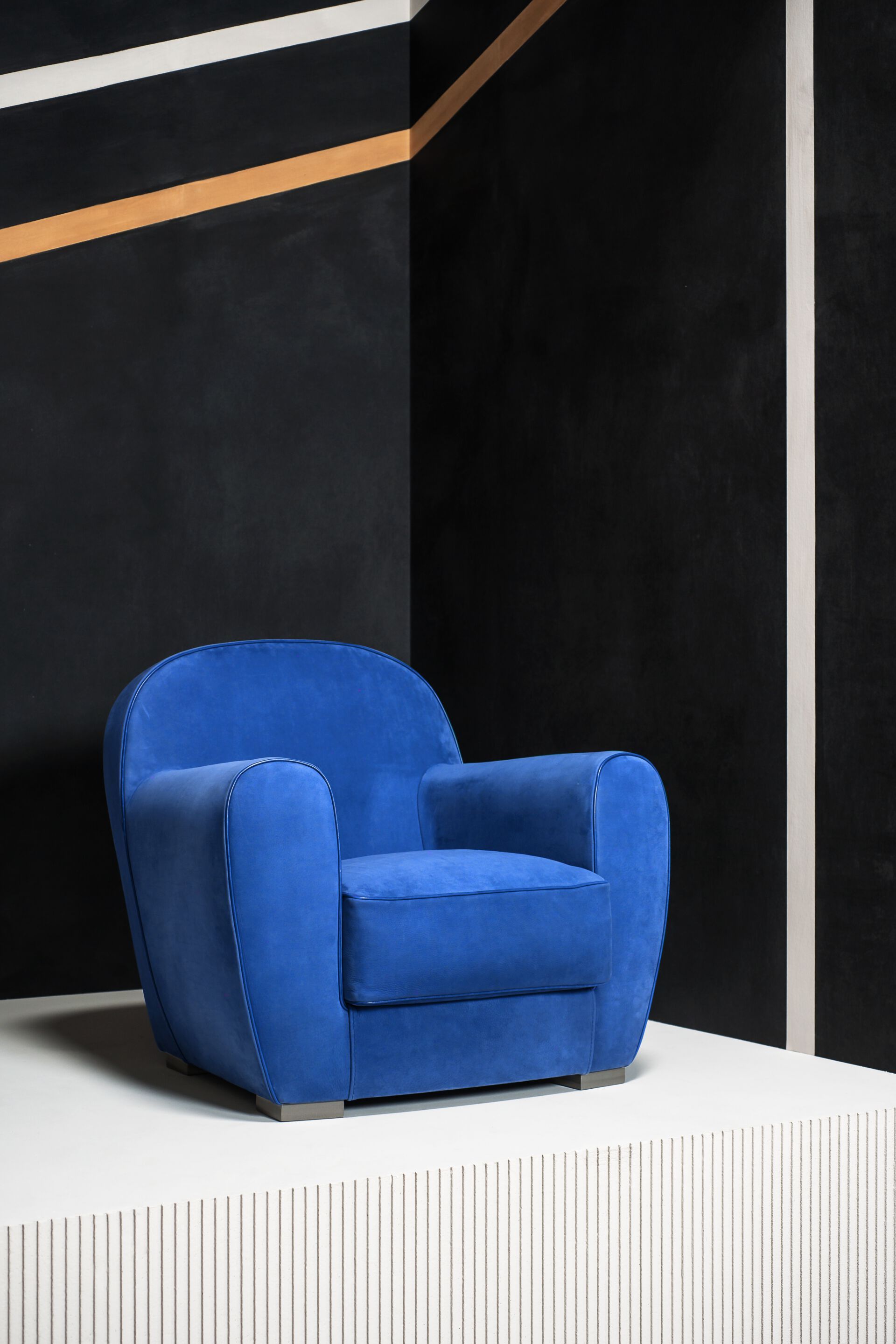 Кожаное кресло с подлокотниками Baxter Hamburg Baby ARCH-00051571 - Вид №2