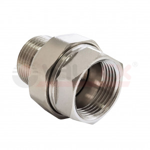 VF.340.N.100 Valfex Сгон разъемный с никелевым покрытием (внутр.-наруж.)